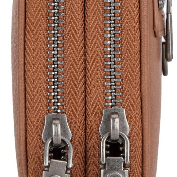 Large RFID Women's Wristlet with Dual Zipper and Smartphone Fit – Ideal Gift - Picture 6 of 7